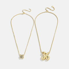 Lucky Number Bubble Necklace - Double Digits