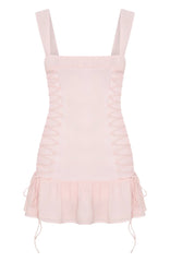 Rush In Mini Dress Baby Pink