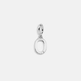 Classic Silver Initial Cluster Charm - O