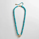 Positive View Semi-Precious Evil Eye Necklace - Turquoise