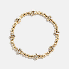 Gold/Pavé Repeating Initial Pisa Bracelet - G