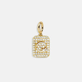 Block Pavé Initial Cluster Charm - Q