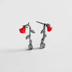 Dead Romantic Rose Earrings