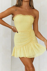 Face On Magazines Dress Yellow
