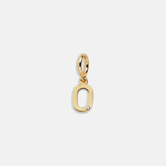 Gold Number Cluster Charm - 0