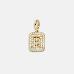 Block Pavé Initial Cluster Charm - B