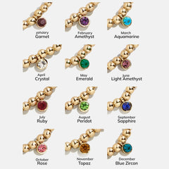 Birthstone Pisa Bracelet - Blue Zircon
