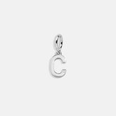 Classic Silver Initial Cluster Charm - C