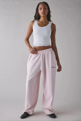 Long Embroidered Relaxed Knit Pants