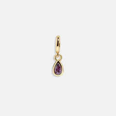 Birthstone Cluster Charm - Amethyst