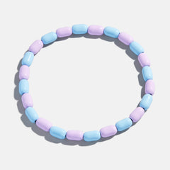 Brighten Up Enamel Beaded Bracelet - Cotton Candy