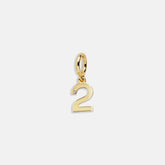 Gold Number Cluster Charm - 2