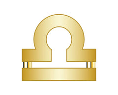 Libra Mini Zodiac Icon - Gold