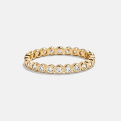 Amalie 18K Gold Ring - Gold/Pavé