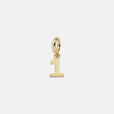Gold Number Cluster Charm - 1