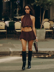 Anahi-Mini-Skirt-Chocolate