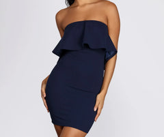 Flirty Ruffle Mini Dress