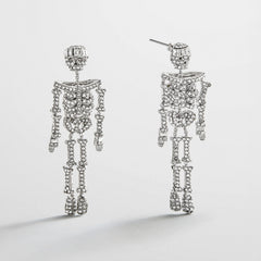 Drop Dead Hottie Earrings - Mini Silver