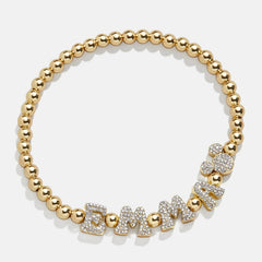 Disney Mickey Mouse Pisa Custom Bracelet - Gold/Pavé