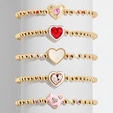 Love Stack Kids' Heart Bracelet Set - Heart