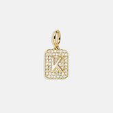 Block Pavé Initial Cluster Charm - K