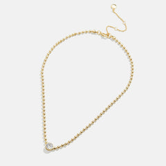 Kaycee Necklace - Gold/Pavé