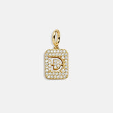 Block Pavé Initial Cluster Charm - D