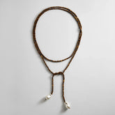 Semi-Precious Pearl Wrap Necklace - Tiger's Eye