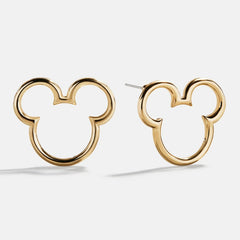 Disney Mickey Mouse Puffy Studs - Gold