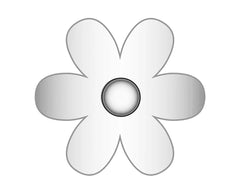 Flower Icon - Silver