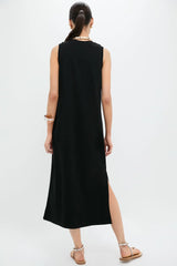 Black Sleeveless Gio Maxi Dress