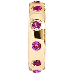 14K Gold Birthstone Charm Beads - Ruby