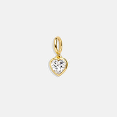 Heart Cluster Charm - Heart Gem