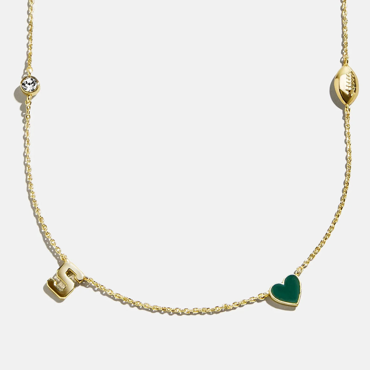 Michigan State University Spaced Charm Necklace - Michigan State University