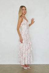 Poppy Floral Ruffle Maxi Dress