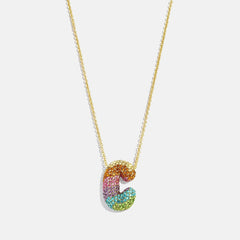 Kids' Bubble Initial Necklace - Multi