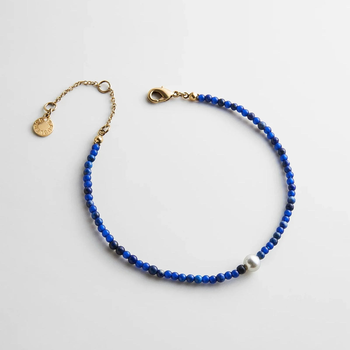 Kyanna Semi-Precious Waterproof Anklet - Lapis