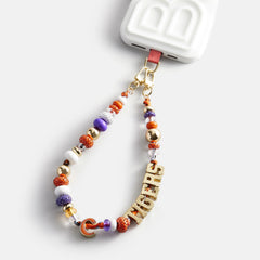 Clemson University Beaded Bandana Phone Charm - Clemson University