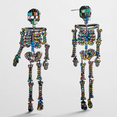 Drop Dead Hottie Earrings - Black/Multi