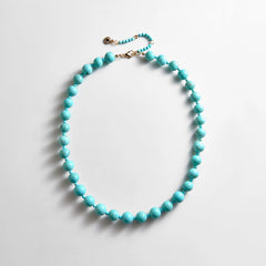 Jocelyn Beaded Necklace - Turquoise Bead