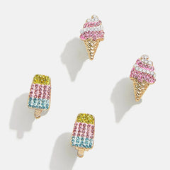 I Scream, You Scream Kids' Earring Set - Popsicle