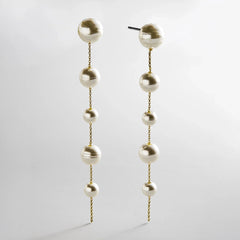 Blair Pearl Earrings - Gold/Pearl