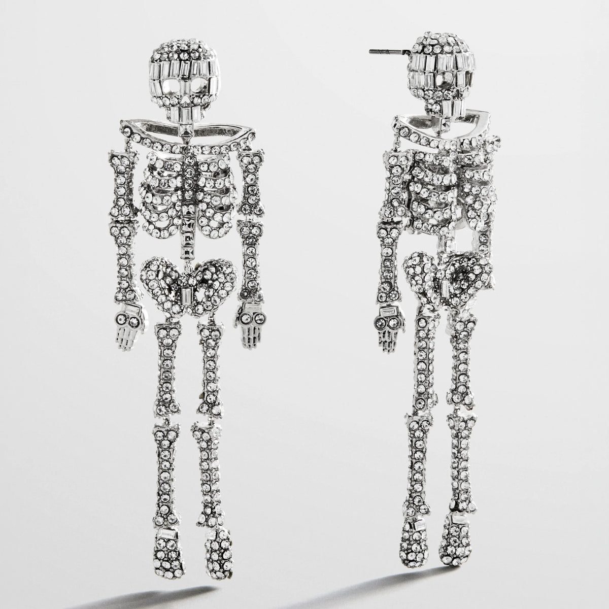 Drop Dead Hottie Earrings - Silver