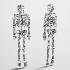 Drop Dead Hottie Earrings - Silver
