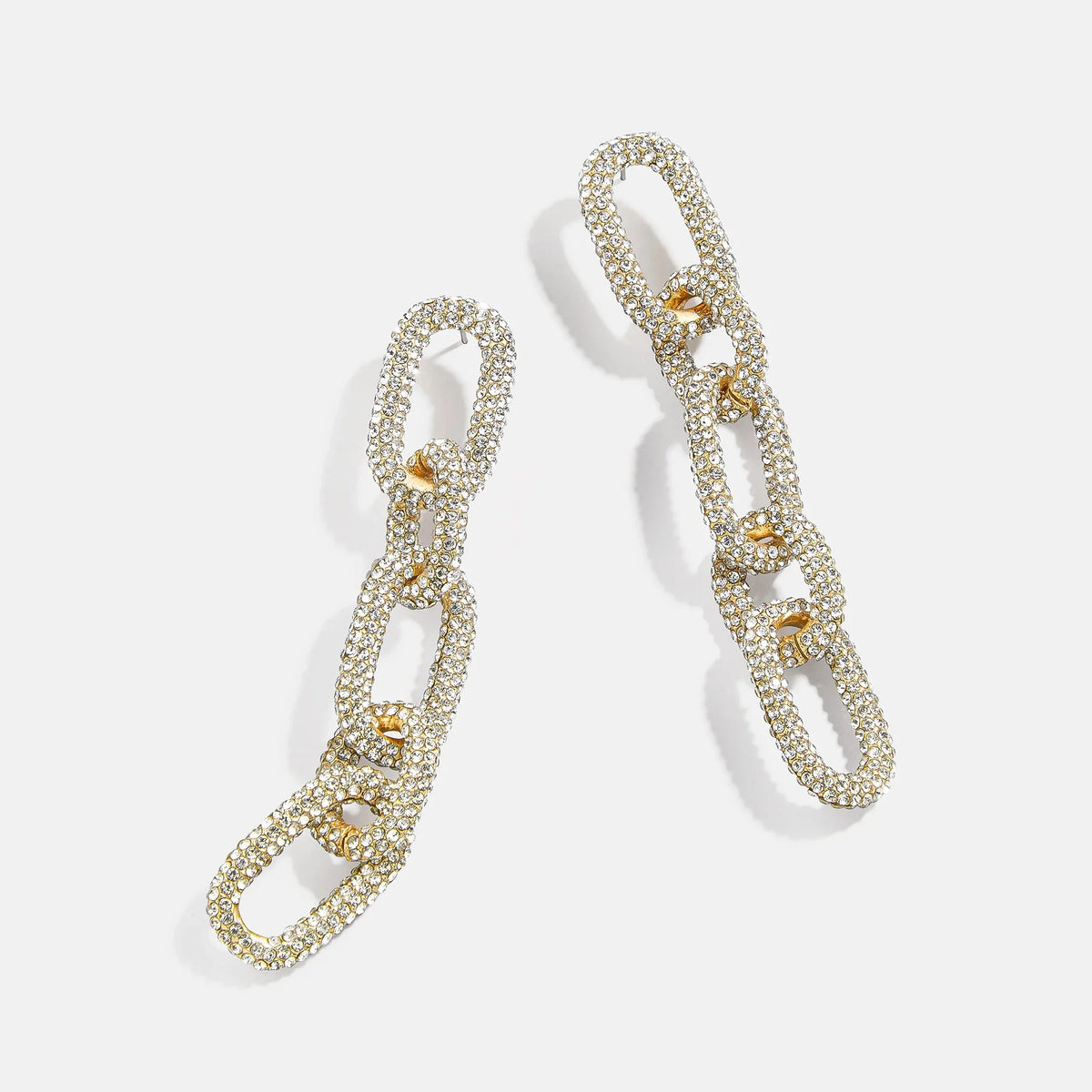 Nova Statement Earrings - Gold/Pavé