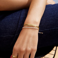 Disney Mickey Mouse Custom Cord Bracelet - Gold