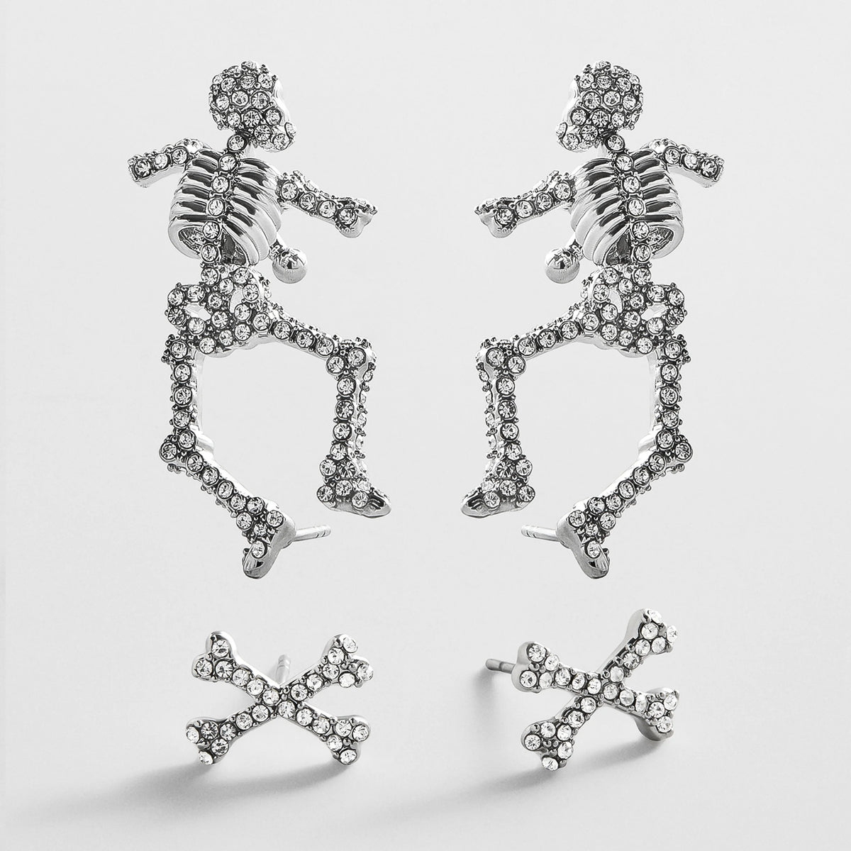 Bones & All Skeleton Earring Set