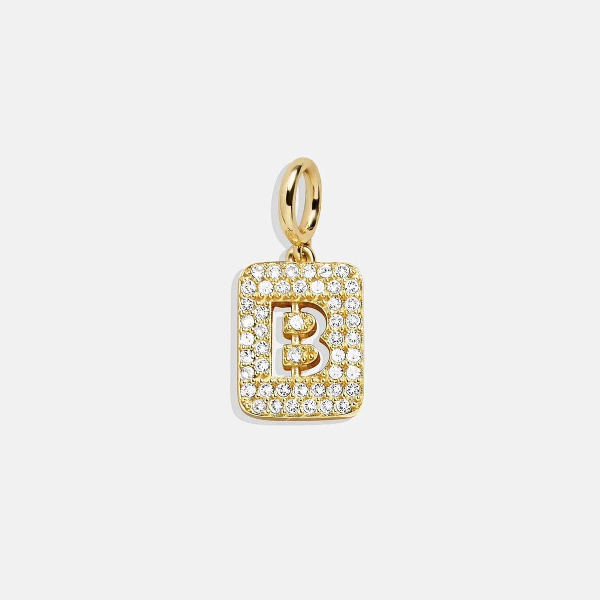 Block Pavé Initial Cluster Charm - B