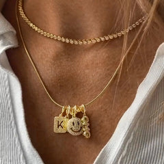 Block Pavé Number Cluster Charm - 7