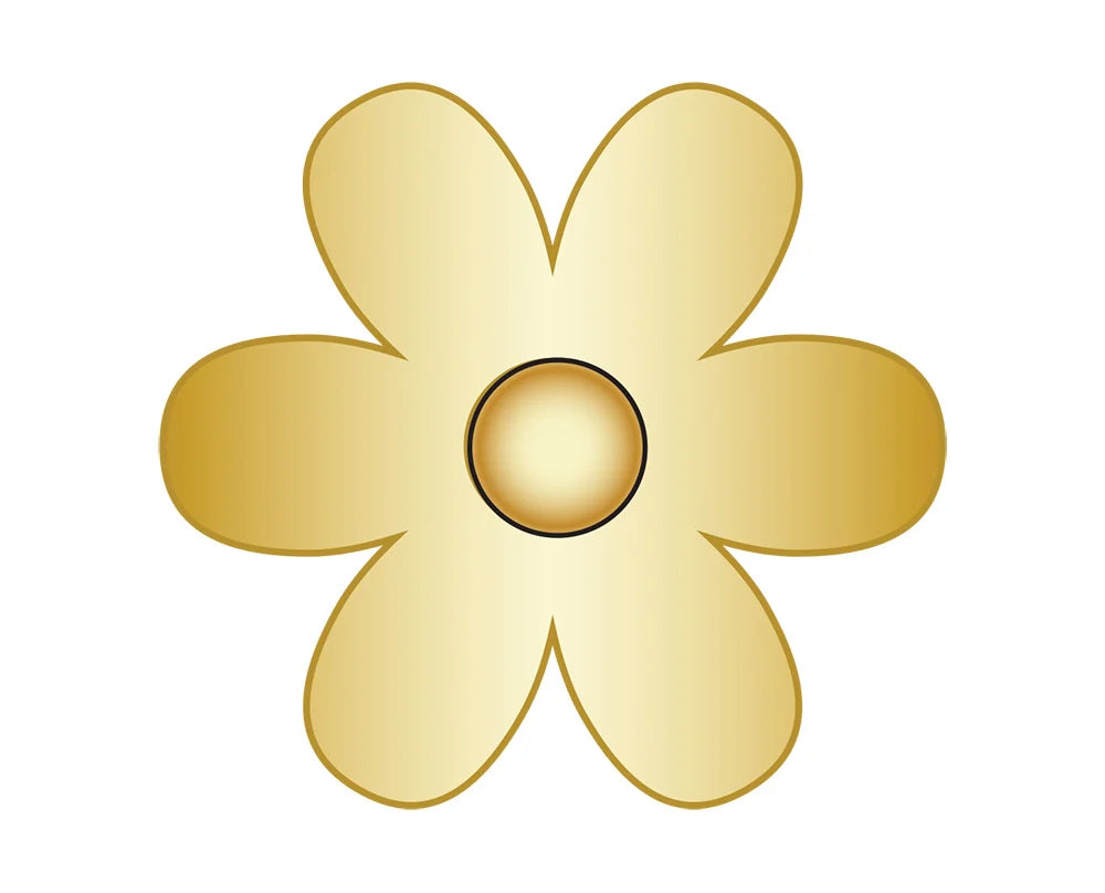 Flower Icon - Gold